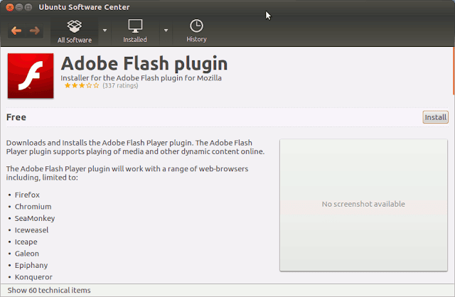 instalalre flash player ubuntu