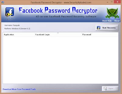 recuperare password facebook