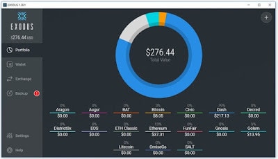 wallet software exodus