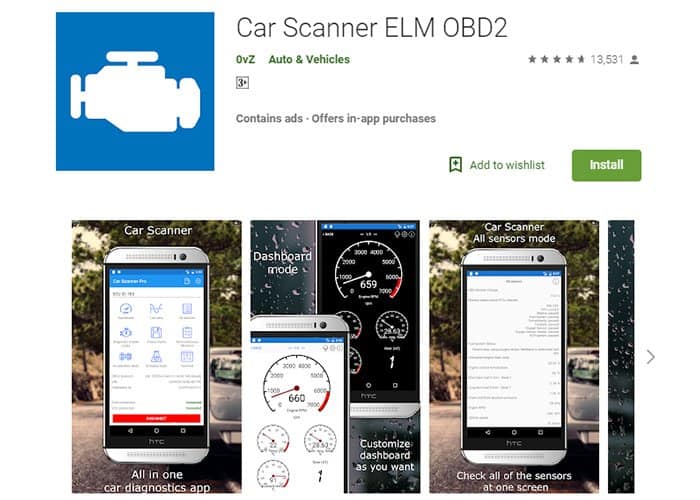 Car Scanner ELM OBD2 App