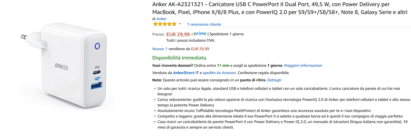 Anker PowerCore II PD recensione