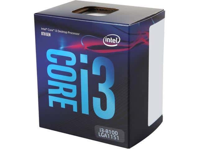 Intel Core i3 8100