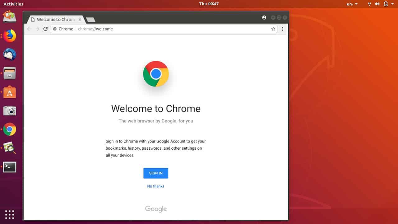 Come installare Google Chrome su Ubuntu 18.04