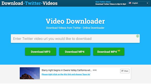 Come scaricare Video da twitter