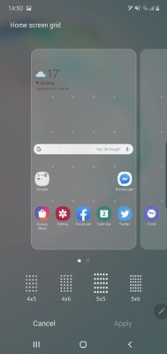 Come cambiare la griglia della schermata principale su Samsung Galaxy Note 10